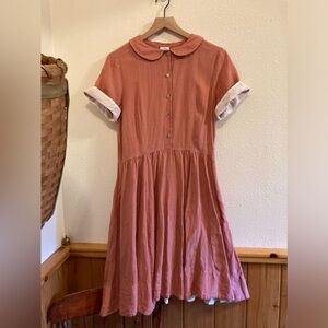SON DE FLOR custom classic mini dress, size M